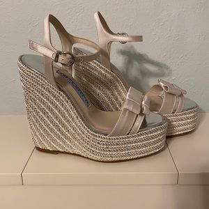 Sophia Webster bridal wedge